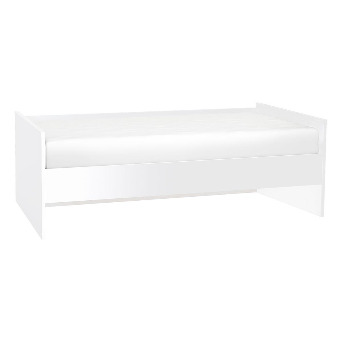 BETT 90/200 Weiß - Weiß, Holzwerkstoff (90/200cm) - Petits-meubles