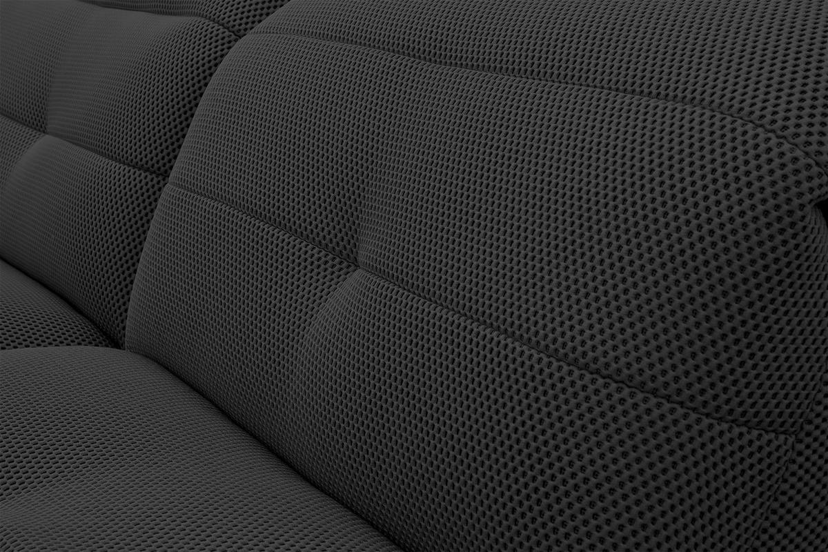 ECKSOFA TRENTO 4-Sitzer, schwarz - Schwarz, Holzwerkstoff/Kunststoff (262/165cm) - Wozimo