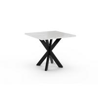 ESSTISCH RASKO 90 x 90 x 73,5 cm - Hellgrau/Schwarz, Holz (90/90/73.5cm) - MASSENO
