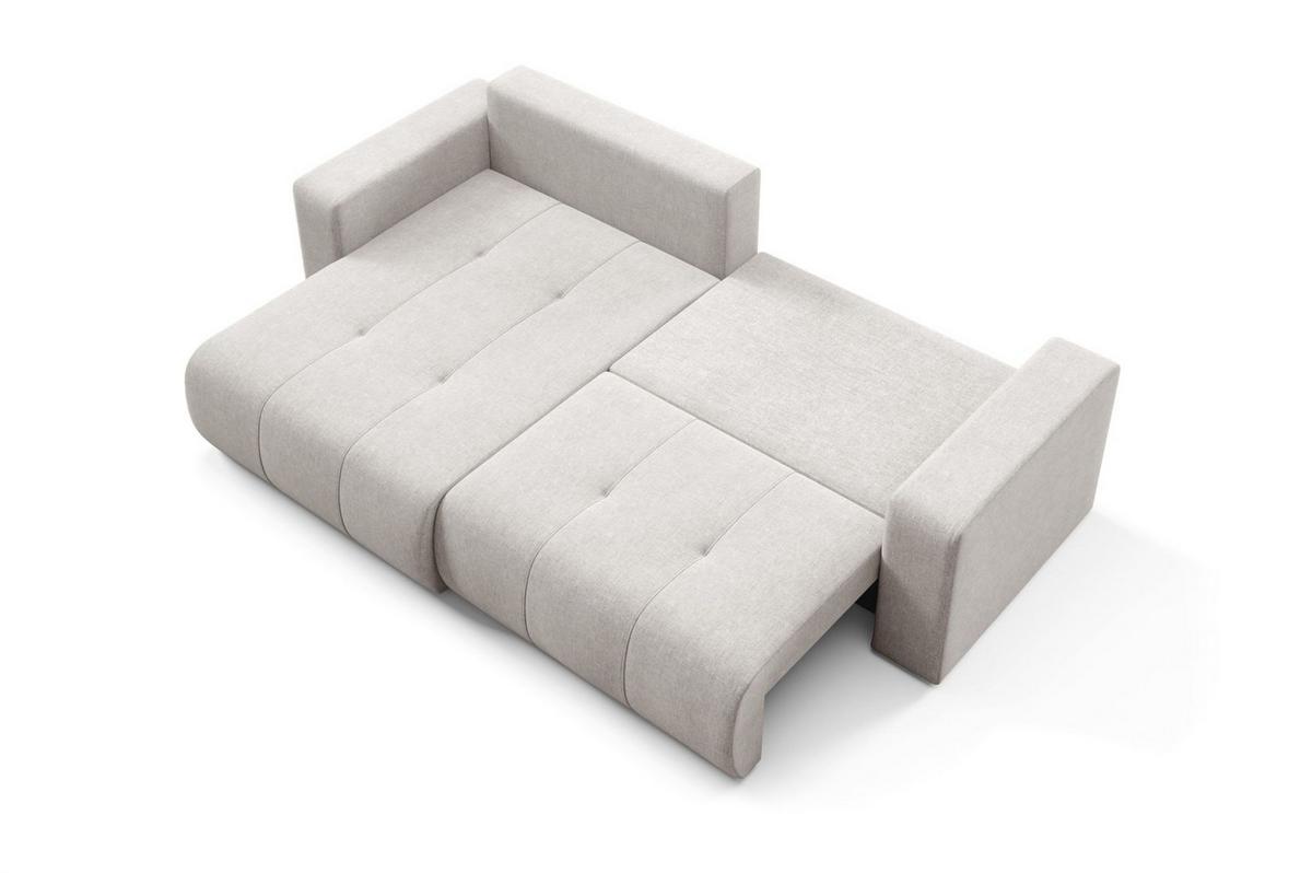 ECKSOFA Augusto - Hellgrau, Holzwerkstoff/Textil (244/149cm) - Fun Möbel
