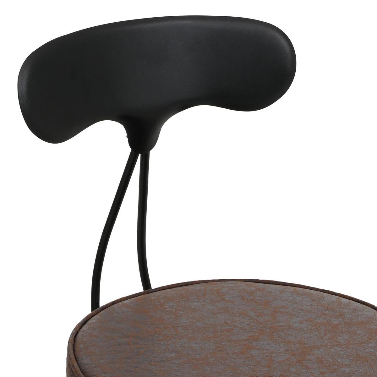 BARHOCKER Schwarz, Braun - Schwarz/Braun, Textil (45/101/45cm) - MCW