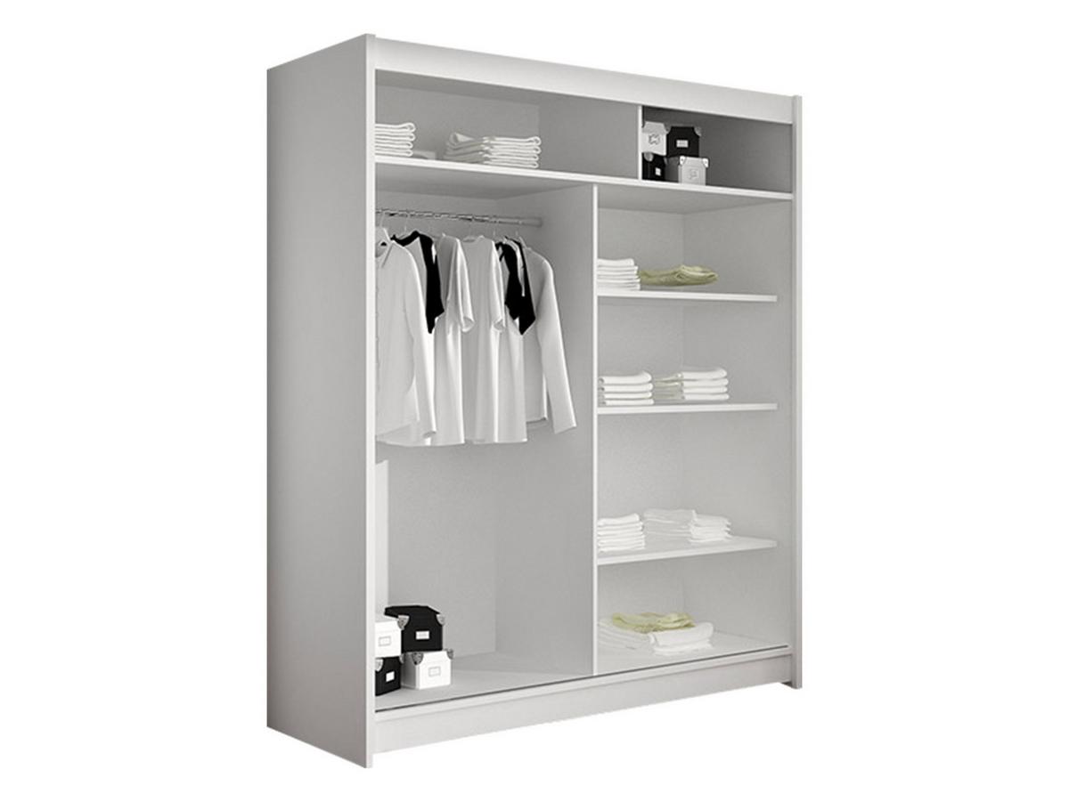 SCHWEBETÜRENSCHRANK Lino II - Schwarz, Holzwerkstoff/Metall (120/200/58cm) - MIRJAN24