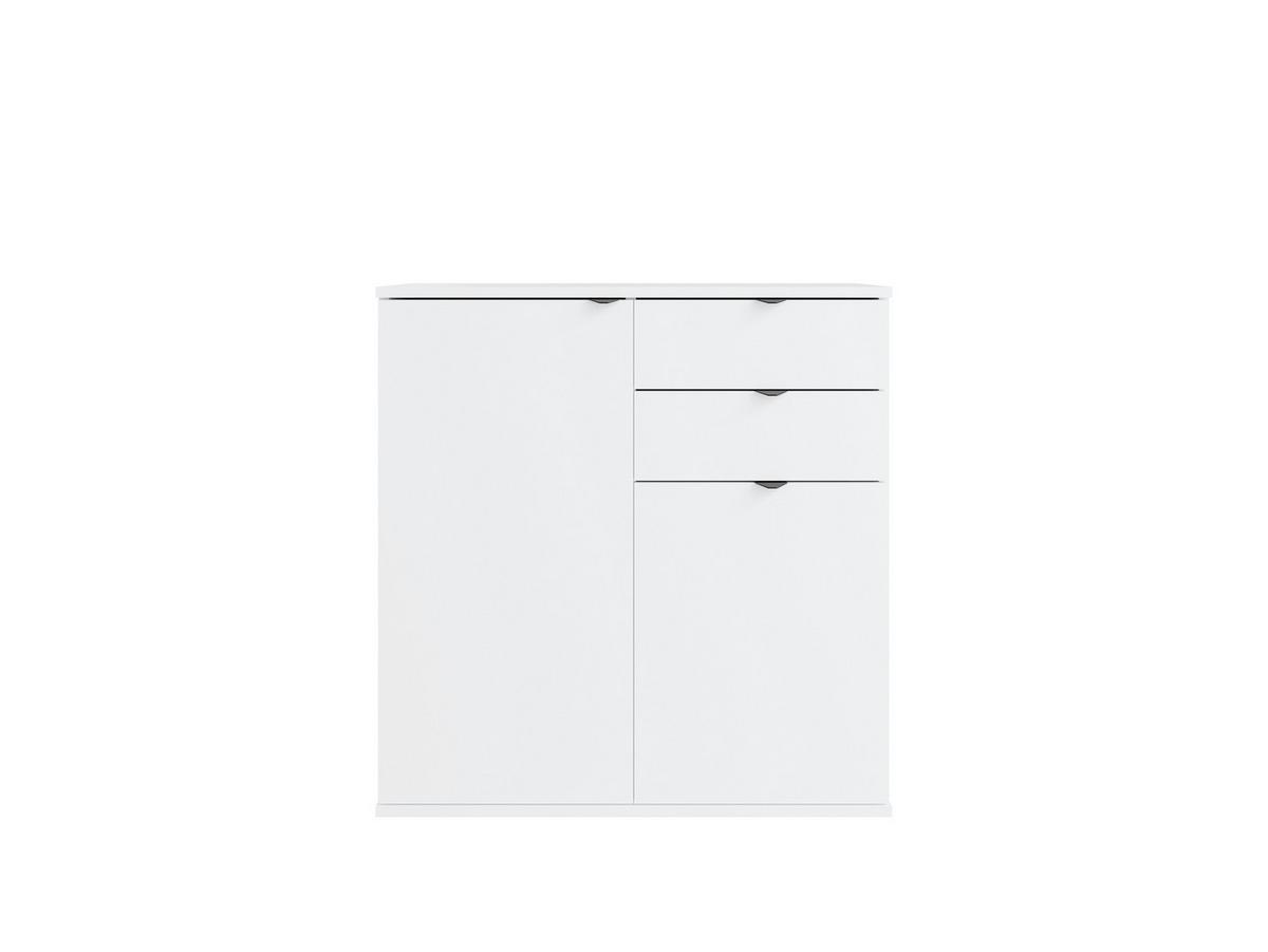 KOMMODE Weiß 80/82,5/35 - Weiß, Holzwerkstoff (80/83/35cm) - RAUMHIRSCH FURNITURE