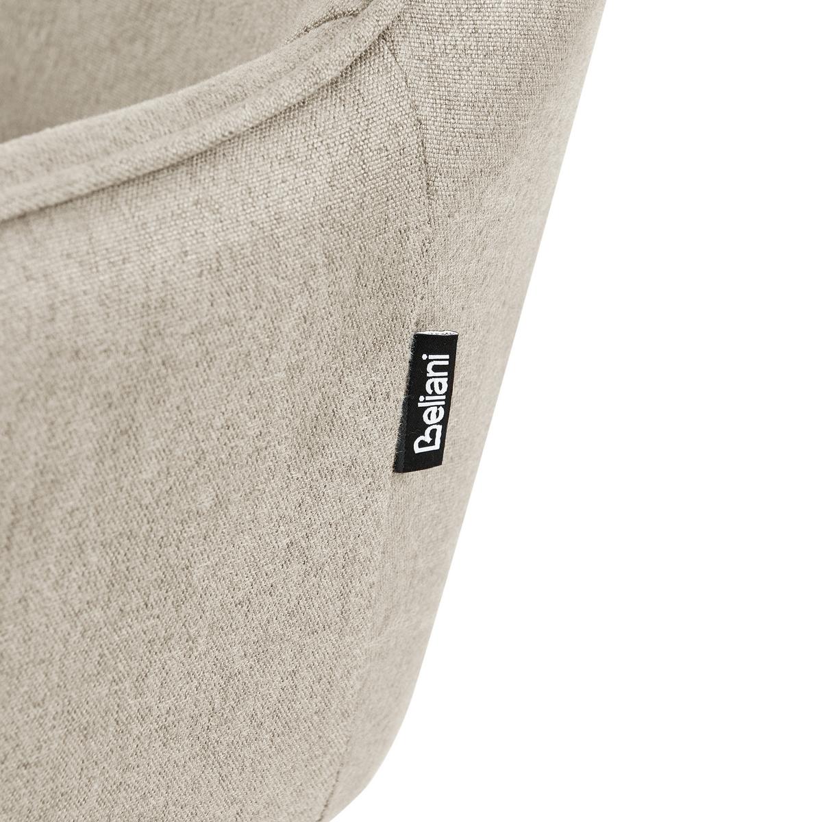 ESSZIMMERSTUHL Beige Jodar - Taupe/Schwarz, Textil (56/83/60cm) - Beliani