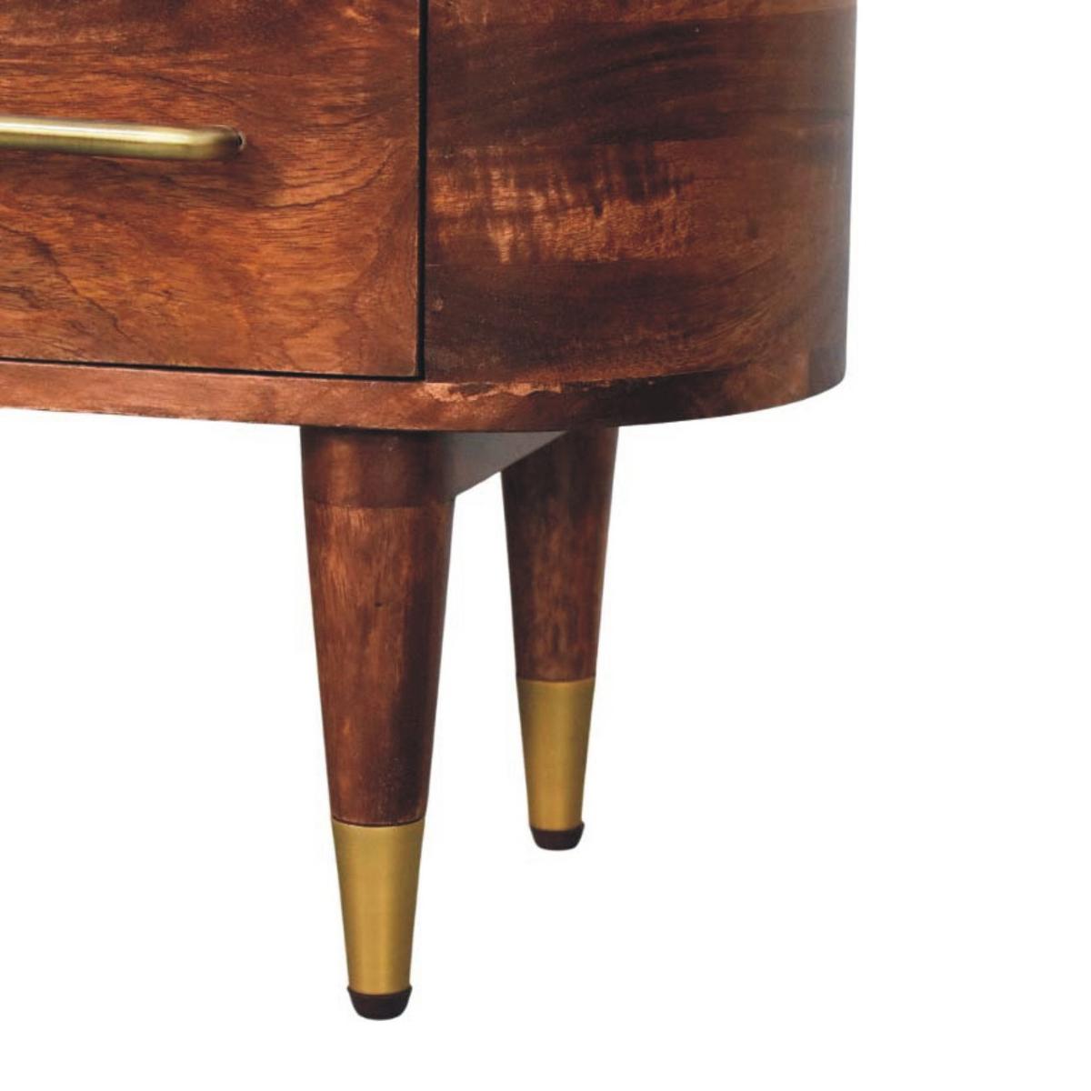 MEDIENKONSOLE mit Wine-Wood-Oak-Finish, 2 Schubladen, 1 offene Ablage, dunkelbraun - Dunkelbraun, Holz (100/40/30cm) - Artisan Furniture