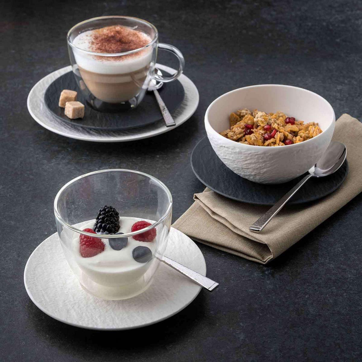STARTER-SET Manufacture Rock schwarz 10-tlg. - Schwarz, Keramik (28/32/38cm) - Villeroy & Boch