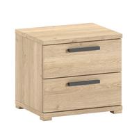 NACHTKONSOLE Keelia Eiche Melamin 2 Schubladen - Eichefarben, Kunststoff (50/47/39cm) - 58aufmkessel