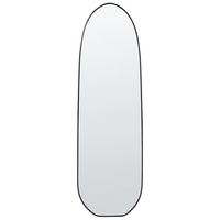 WANDSPIEGEL 45/160 cm Metall Schwarz Darnets - Schwarz, Metall (45/160/3cm) - Beliani