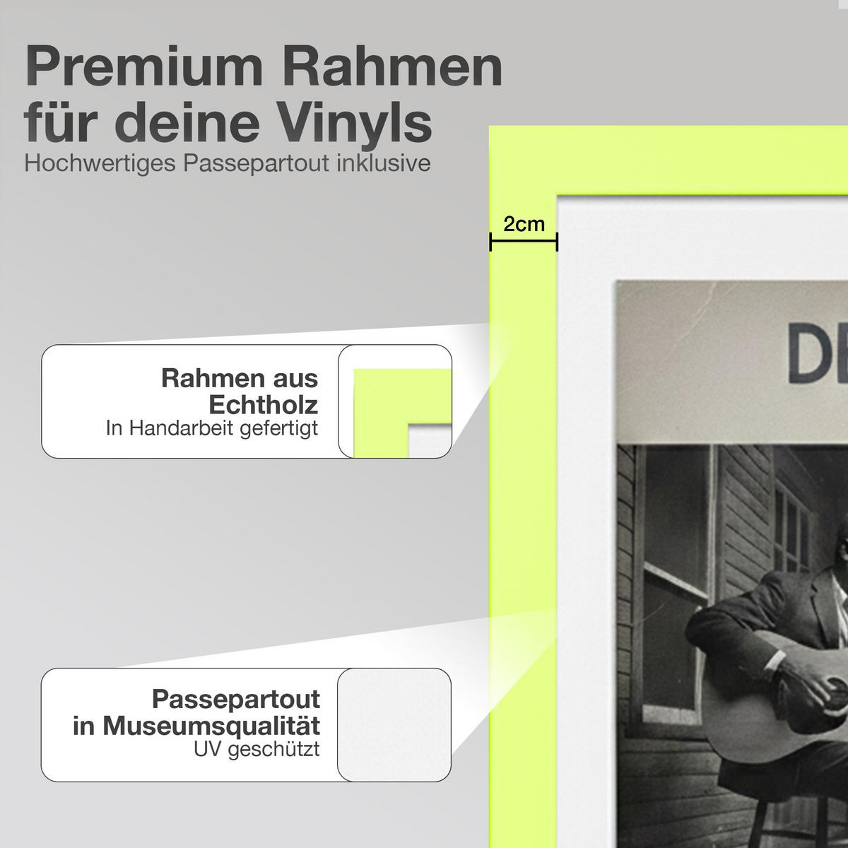 SCHALLPLATTEN BILDERRAHMEN 40/60 2er Set - Grün, Holz (60/40cm) - K-Möbel