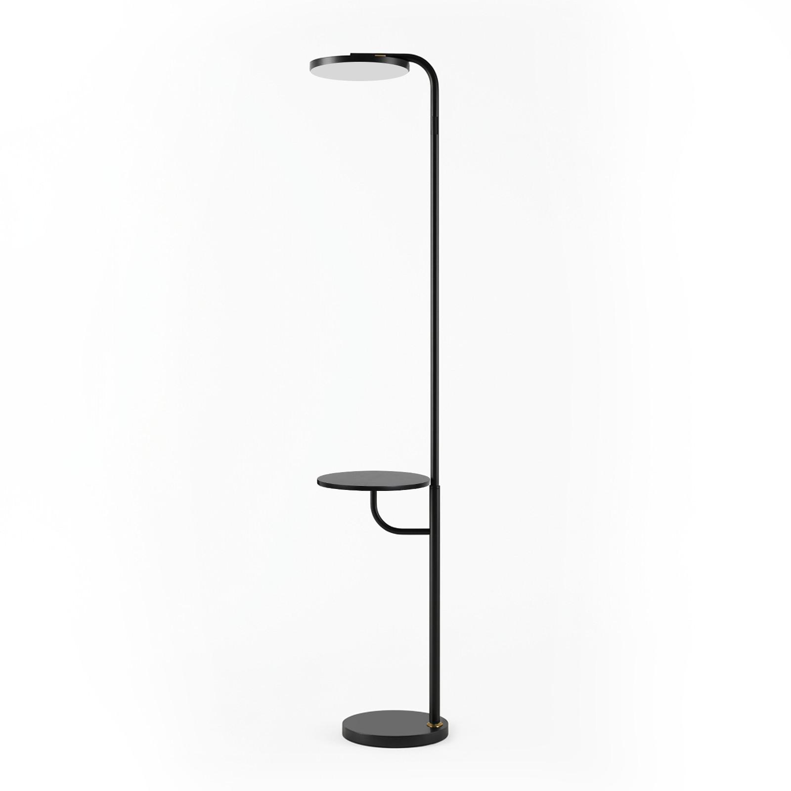 LED STEHLAMPE Evvin 34/28/174 cm - Schwarz, Kunststoff/Metall (34/28/174cm) - ZMH