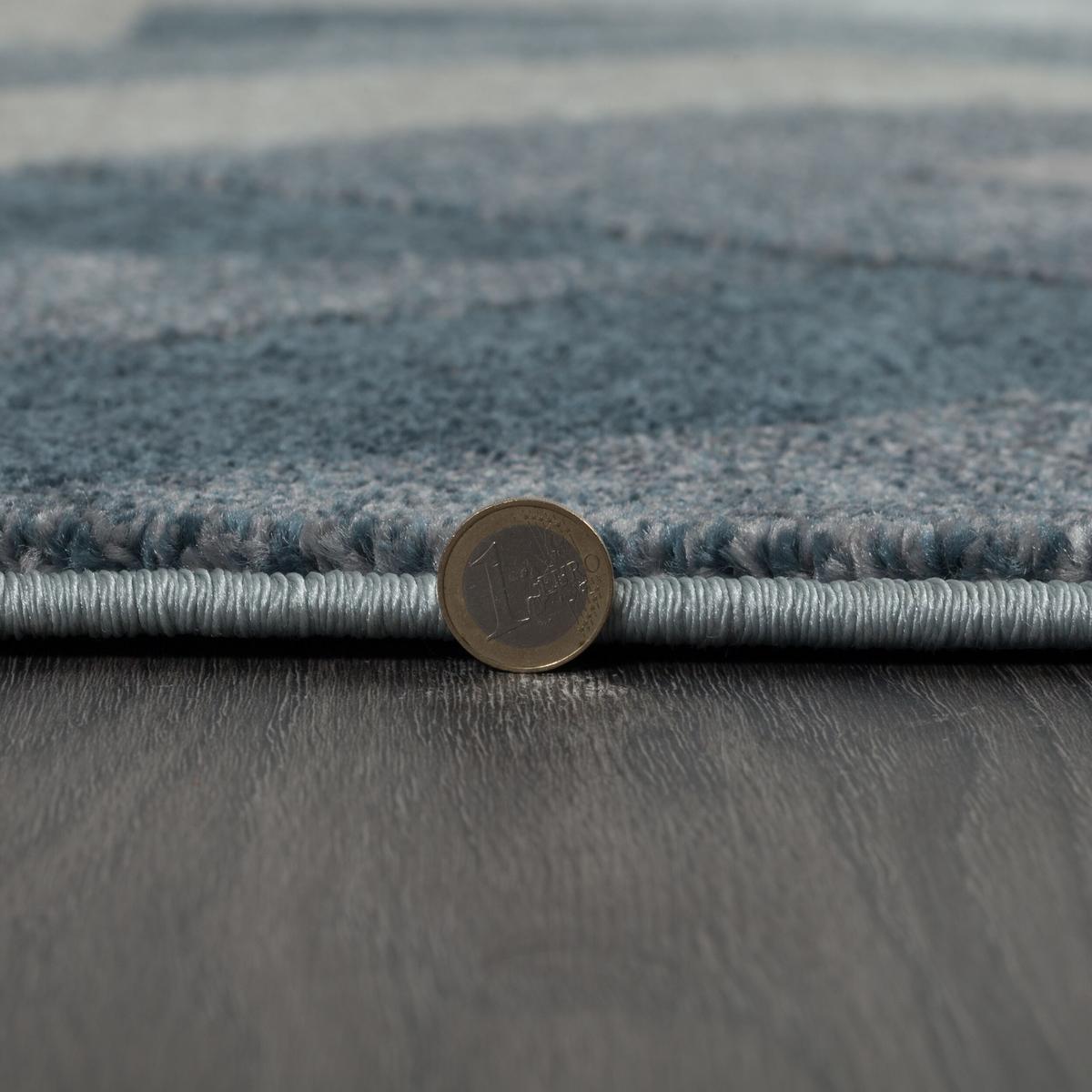 TEPPICH NIDD, geometrisch, Blau, 120 x 170 cm - Blau, Textil (120/170cm) - KADIMA DESIGN