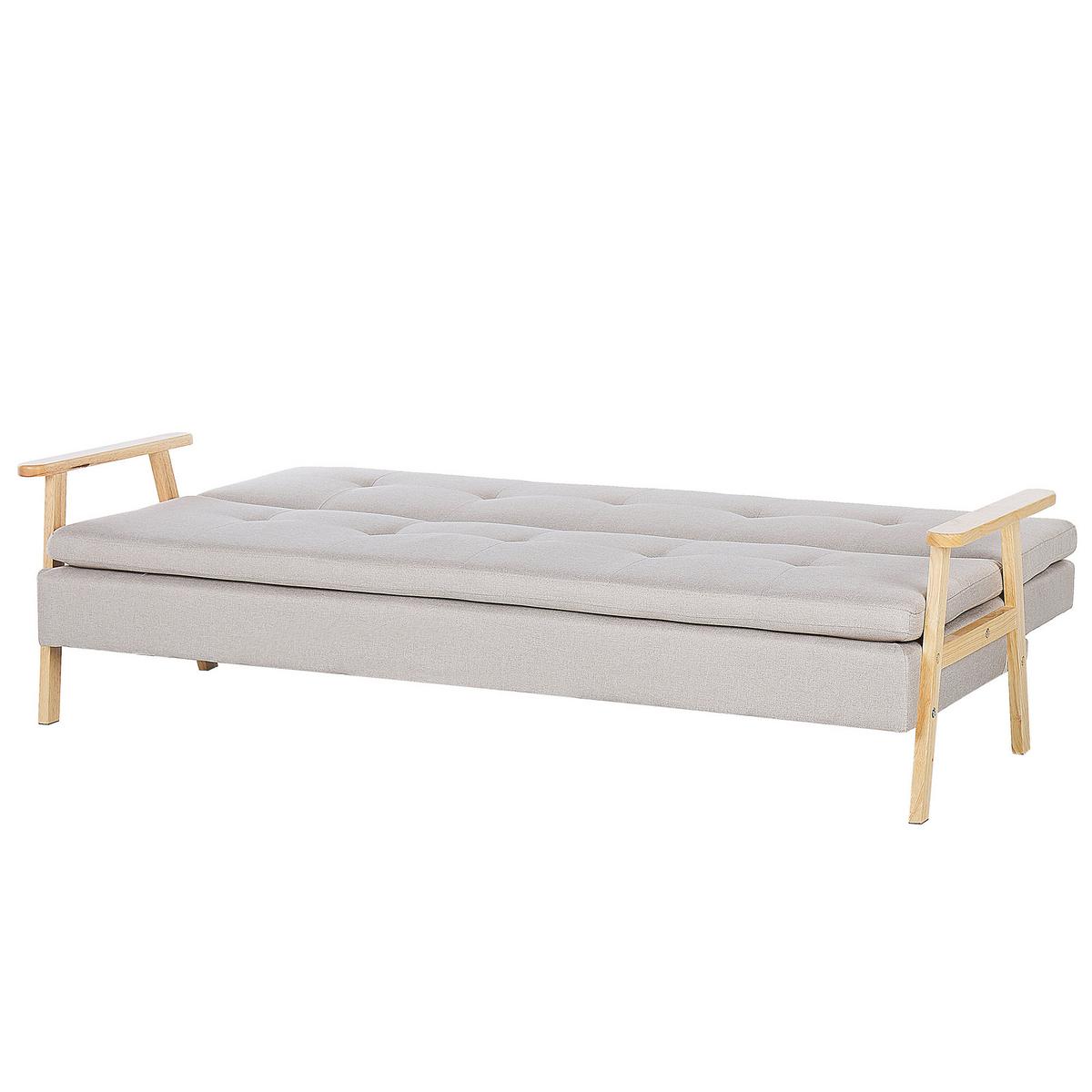 SCHLAFSOFA Polsterbezug Beige Tjorn - Beige, Textil (204/84/67cm) - Beliani