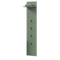 GARDEROBENPANEEL grün 31 x 160 cm, Wandgarderobe mit Kleiderstange - Grün, Holzwerkstoff/Metall (31/160/27cm) - Inn.Furn