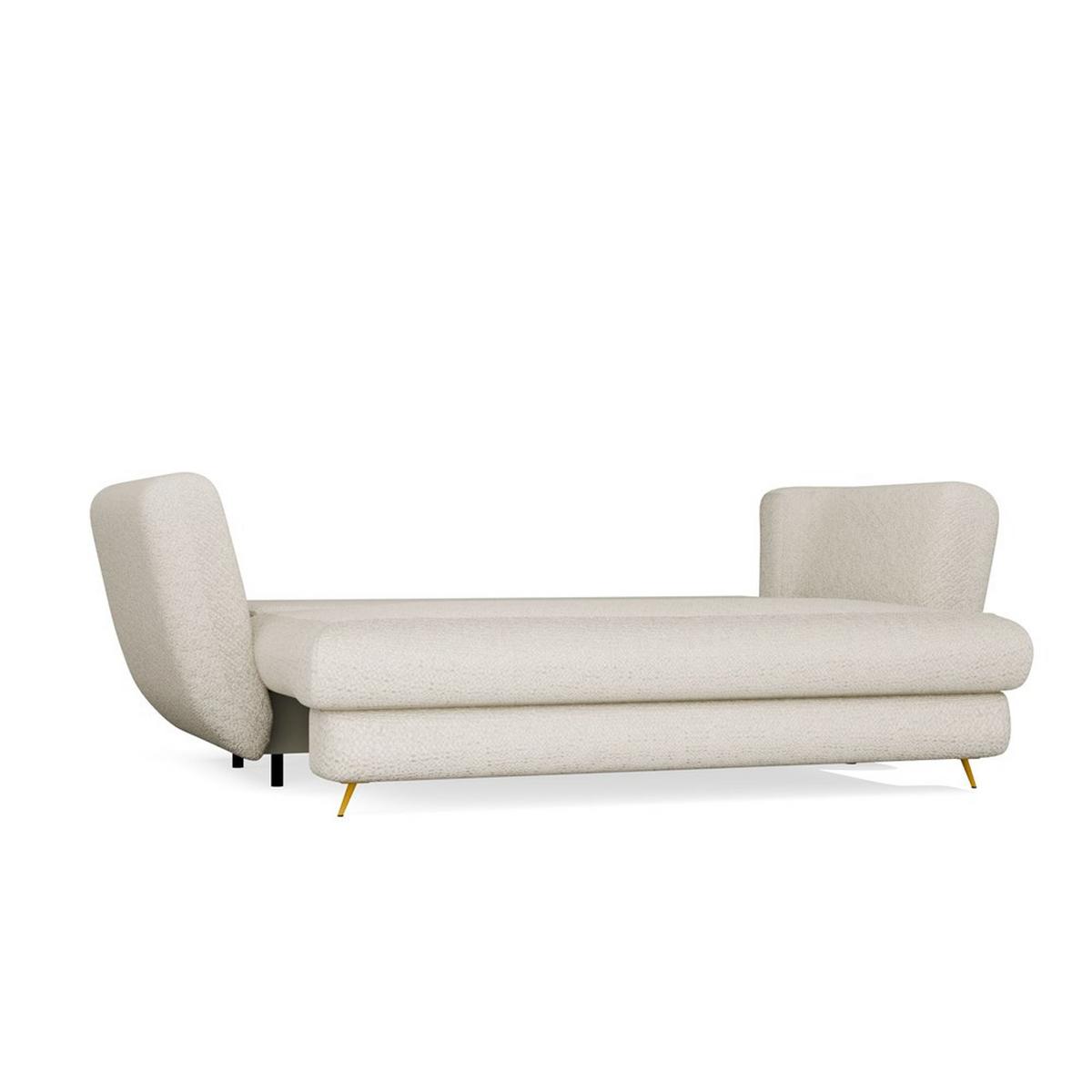 SOFA Beige, Gold 248/99/104 - Beige, Holzwerkstoff (248/99/104cm) - RAUMHIRSCH FURNITURE