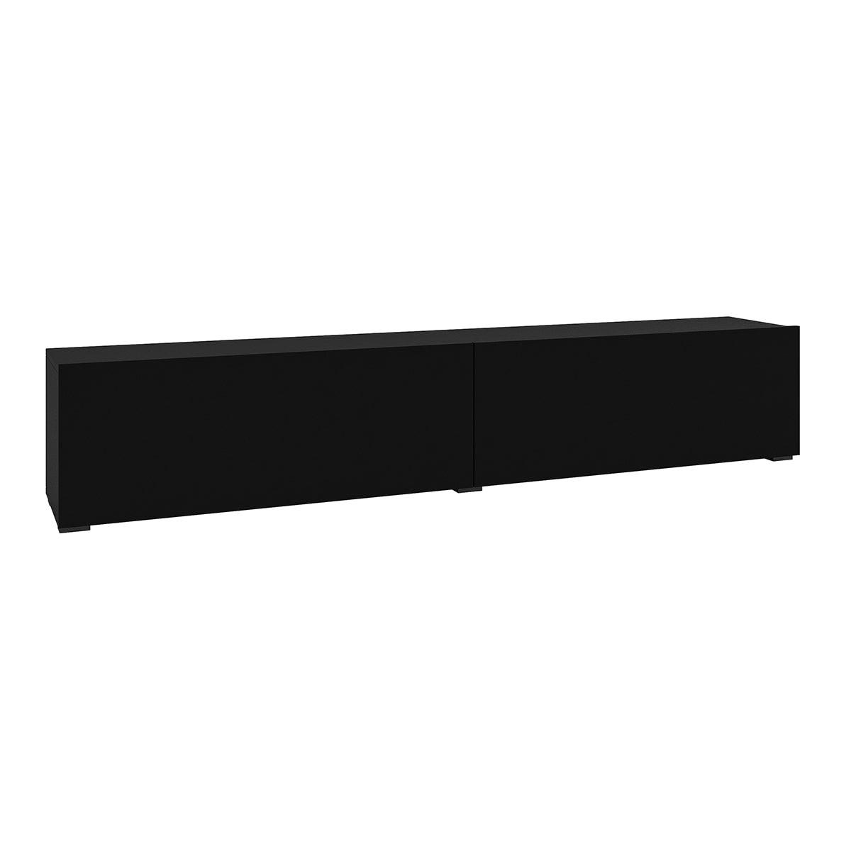 TV-MÖBEL Glora Schwarz - Schwarz, Holzwerkstoff (180/30/35cm) - Petits-meubles