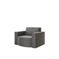 SESSEL Palma Opera Velvet - Anthrazit, Holzwerkstoff/Textil (98/74/89cm) - Fun Möbel