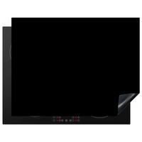 HERDABDECKPLATTE Schwarz - Einfarbig Induktionsmatte 77x59 cm - Schwarz, Kunststoff (77/59/0.2cm) - MuchoWow