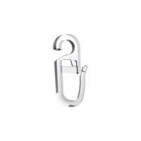 FALTENHAKEN / ÜBERKLIPSHAKEN MIT FALTENLEGEHAKEN Öse 6,2 mm, Glasklar, Packung 10 Stück - Transparent, Kunststoff (1.2/3.1/1cm) - INTERDECO