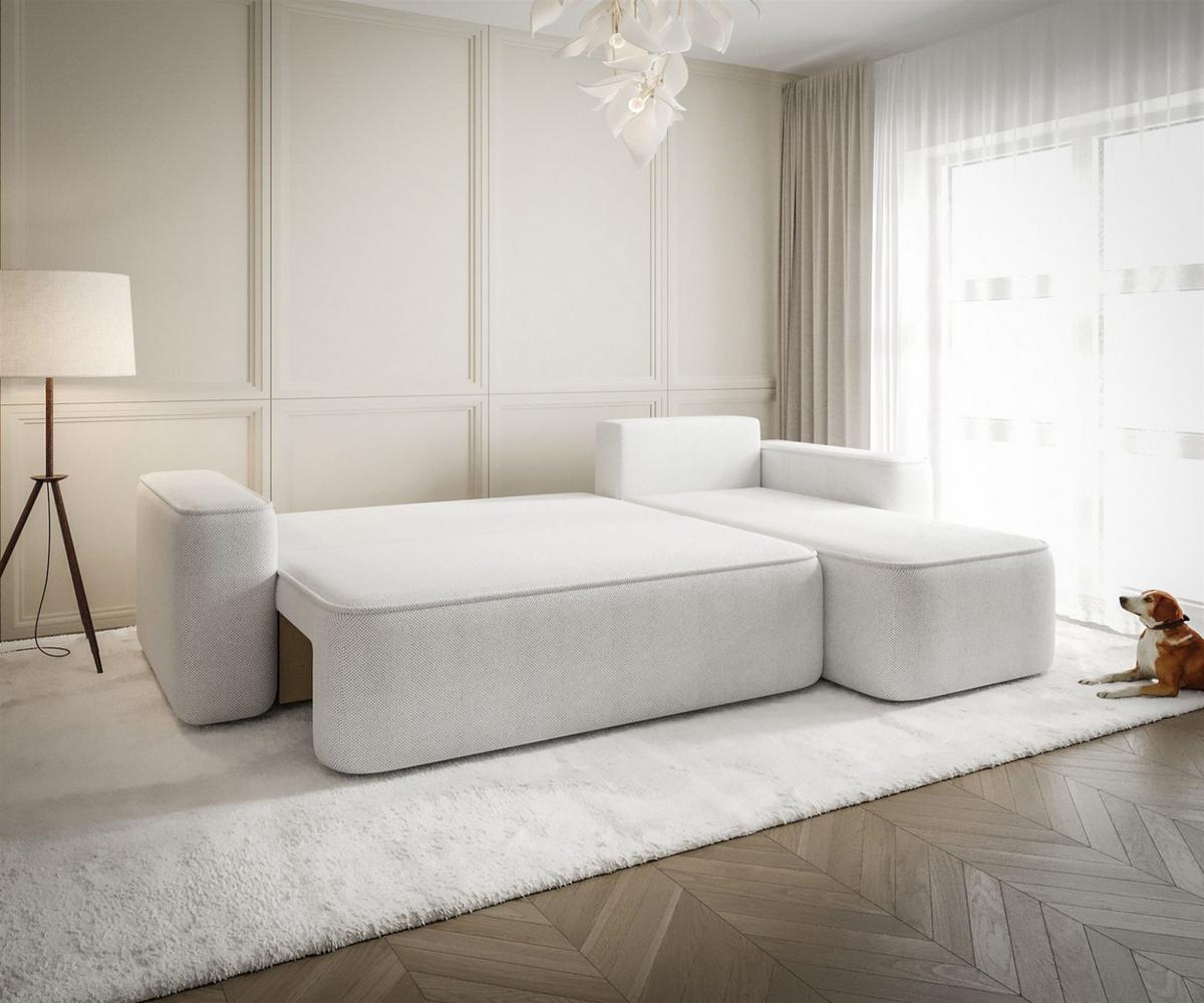 ECKSOFA Agepo In Curio - Hellgrau, Holzwerkstoff/Textil (250/150cm) - Fun Möbel