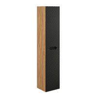 HÄNGESÄULE Elora Schwarz und Holz - Schwarz, Holzwerkstoff (35/170/33cm) - Petits-meubles