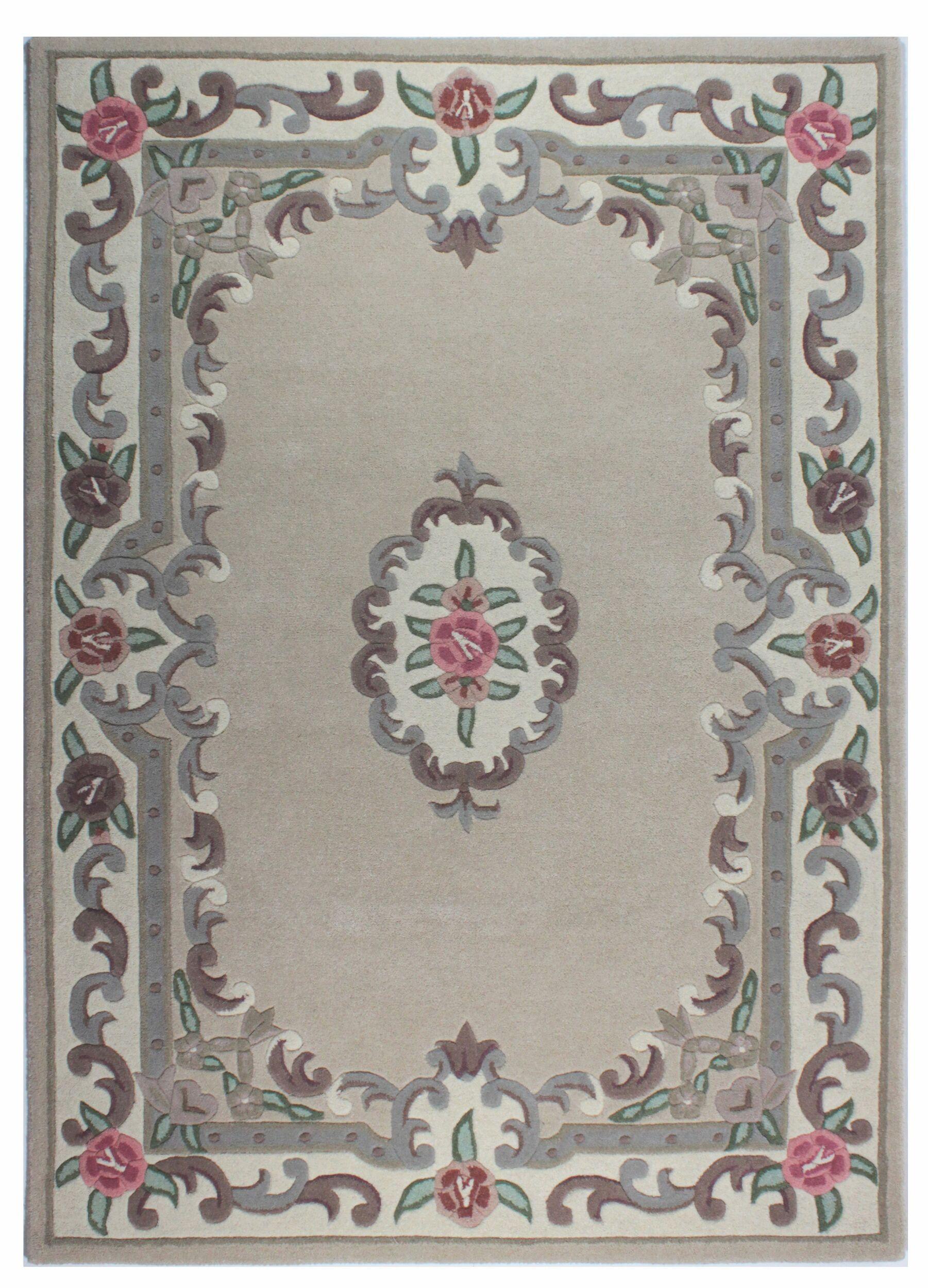 WOLLTEPPICH BEAULY, klassisch, Braun-Beige, 120 x 180 cm - Braun, Textil (120/180cm) - KADIMA DESIGN