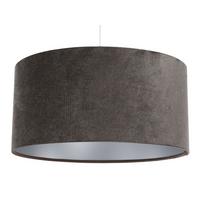 HÄNGELEUCHTE Silber 40/20 cm - Silberfarben/Braun, Kunststoff (40/0.4/20cm) - ONZENO