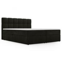 BOXBETT Maison 180x200 Dunkelgrau - Dunkelgrau, Holz/Textil (180/200cm) - Graingold