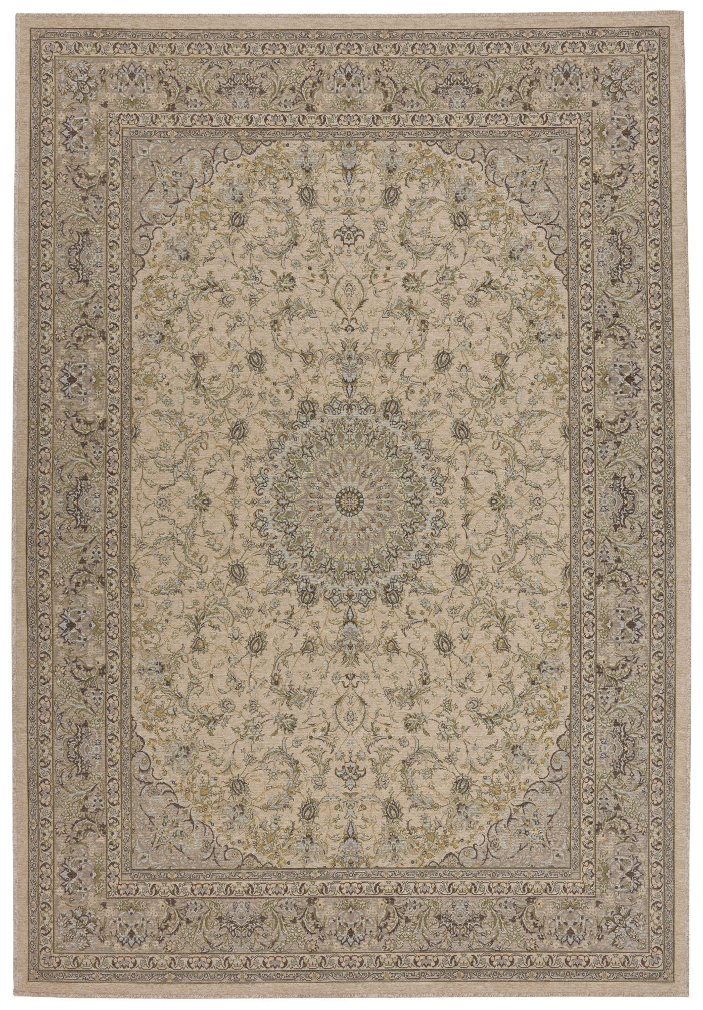 FLACHWEBTEPPICH Flomi Garden 60x90 cm - Beige, Textil (60/90cm) - THEKO