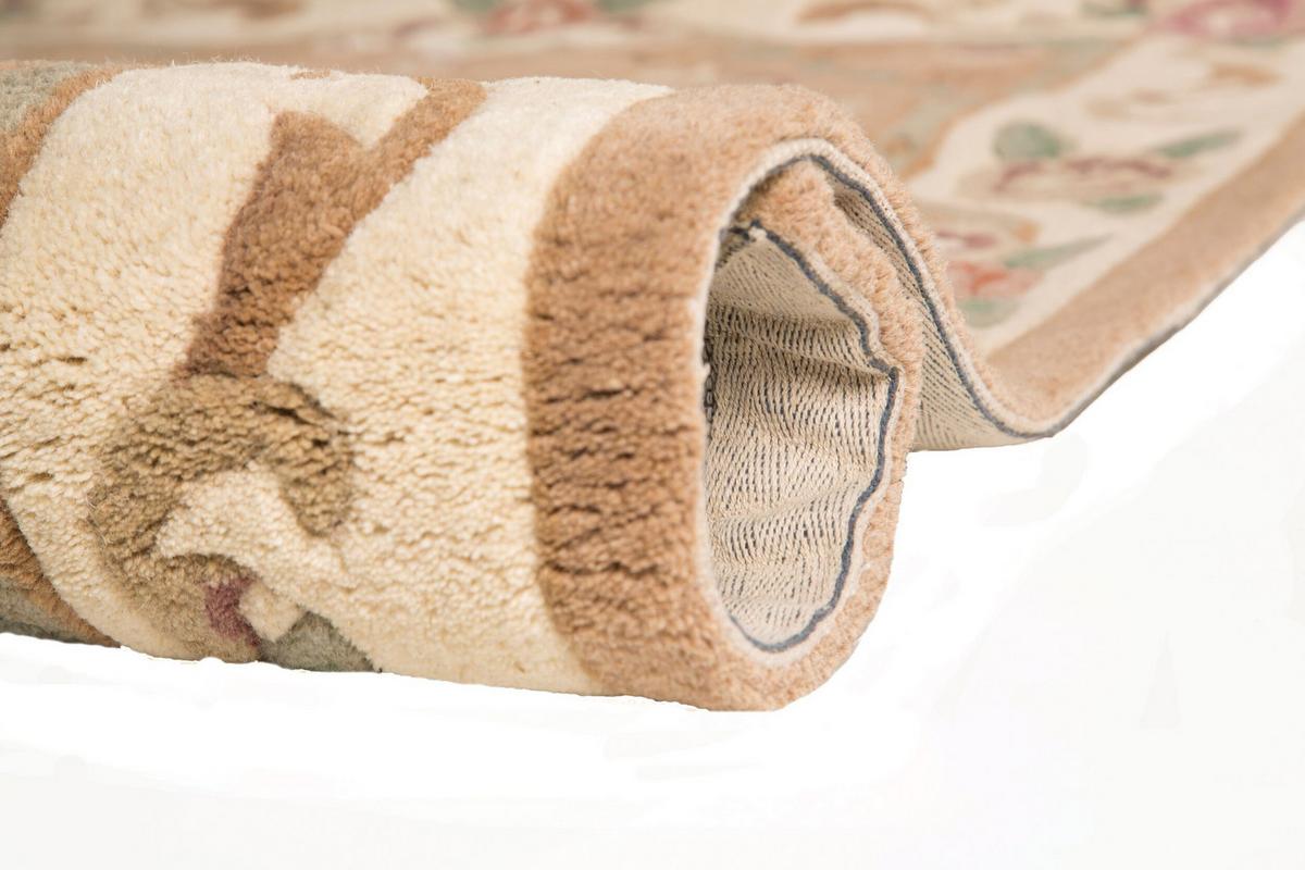 WOLLTEPPICH BEAULY, klassisch, Braun-Beige, 120 x 180 cm - Braun, Textil (120/180cm) - KADIMA DESIGN