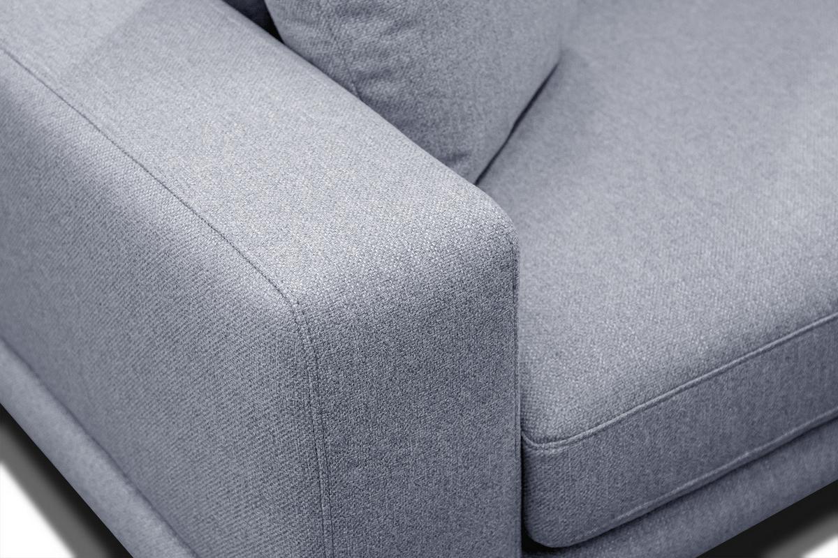 SOFA MEDIOLANE 2,5-Sitzer, hellblau - Hellblau, Holzwerkstoff/Textil (203/87/96cm) - Wozimo