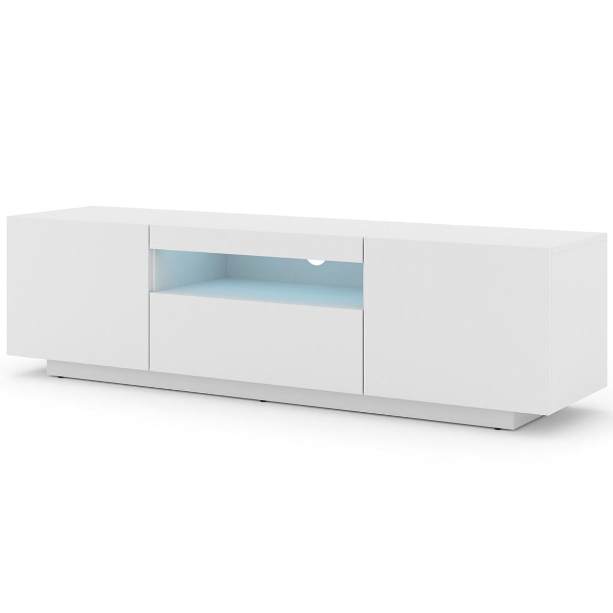 TV-MÖBEL Aurus Weiß - Weiß, Holzwerkstoff (150/36/37cm) - Petits-meubles