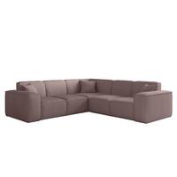 SOFA Celes Premium Stoff Scala - Lila, Holzwerkstoff/Textil (246/246cm) - Fun Möbel