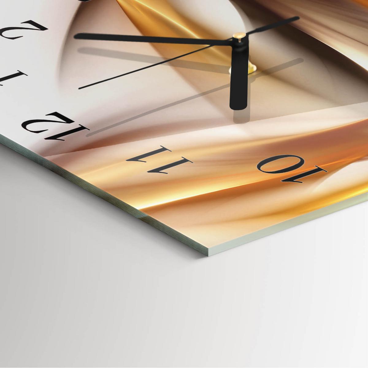 WANDUHR aus Glas 30x30 cm - Abstraktion - Multicolor, Glas (30/30/0.4cm) - TULUP