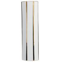 BLUMENVASE Keramik weiß Estella - Weiß, Keramik (40cm) - Beliani