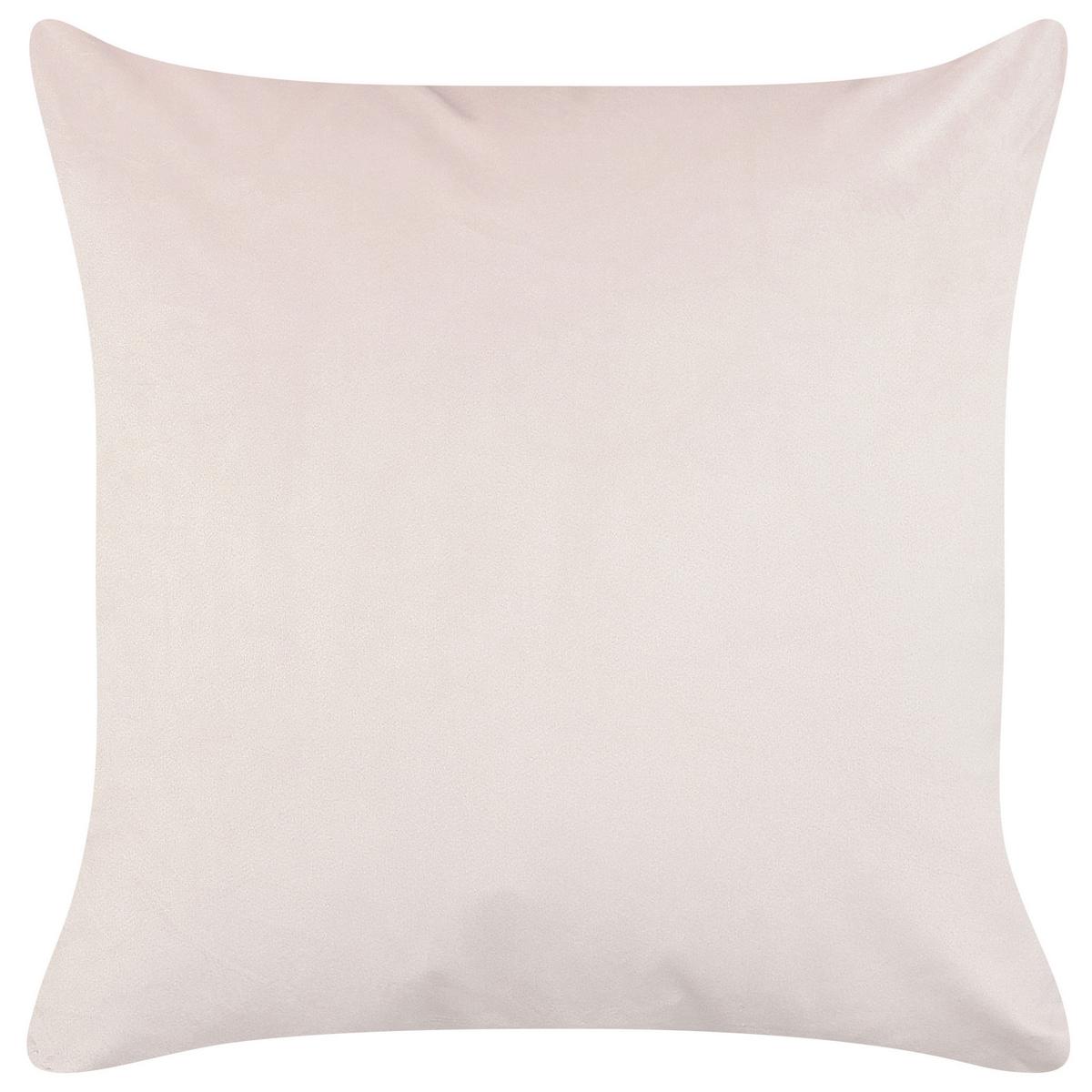 DEKOKISSEN 2er-Set Dunkelblau 45/45 cm Chrysanthemum - Dunkelblau, Textil (45/45cm) - Beliani