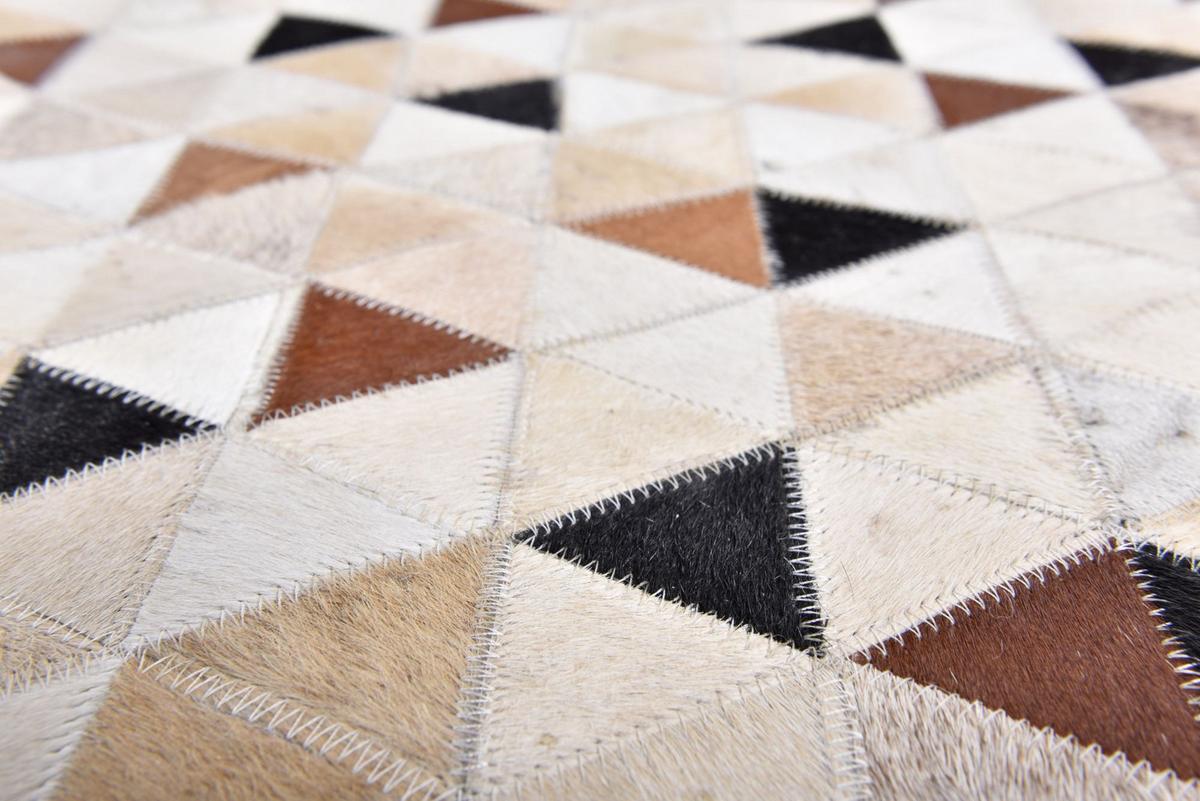 LEDERTEPPICH Kobe 190x290 cm - Naturfarben, Textil (190/290cm) - THEKO