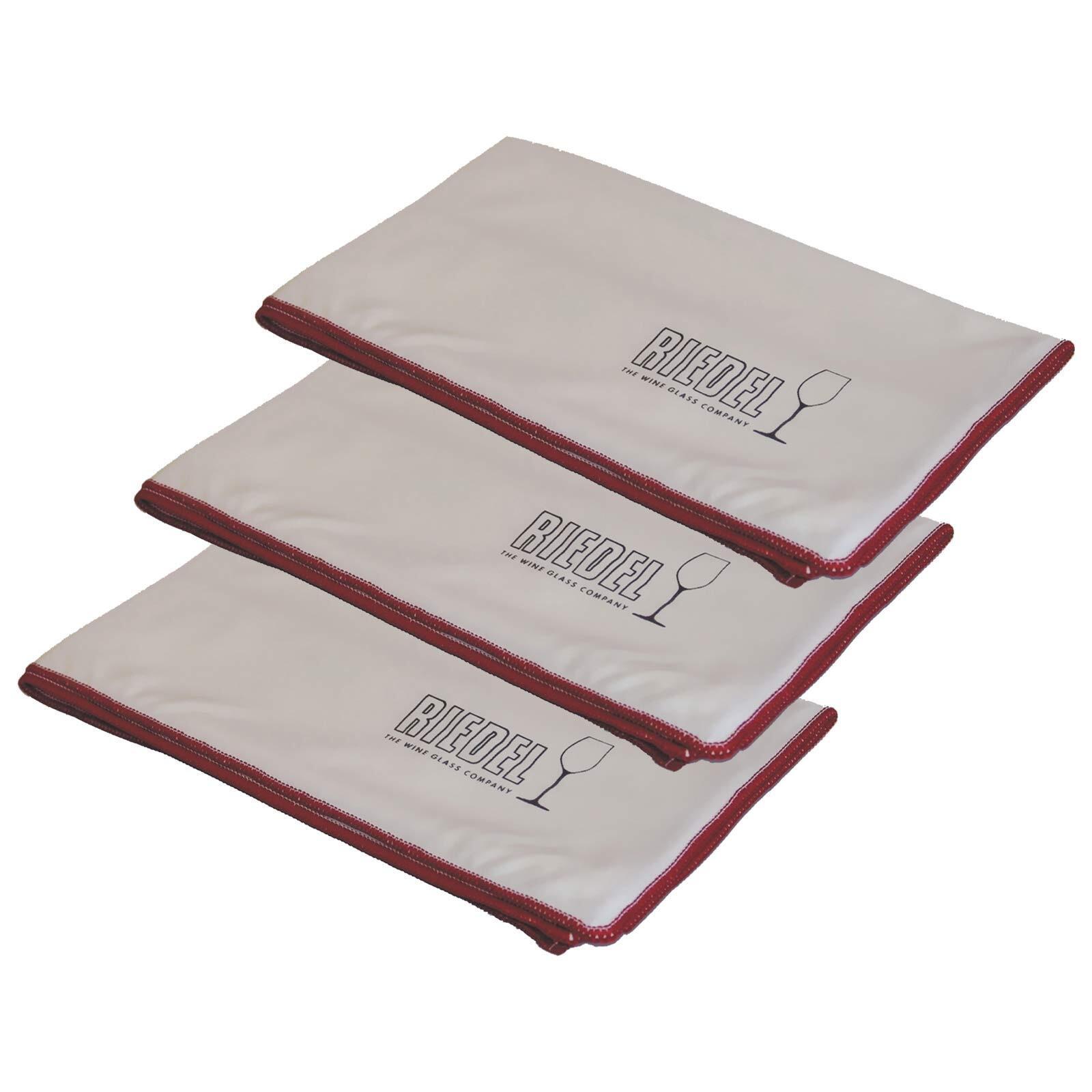 POLIERTÜCHER Profi weiß 28,5 x 16,8 cm 3er Set - Weiß, Kunststoff (18.6/28.5cm) - Riedel