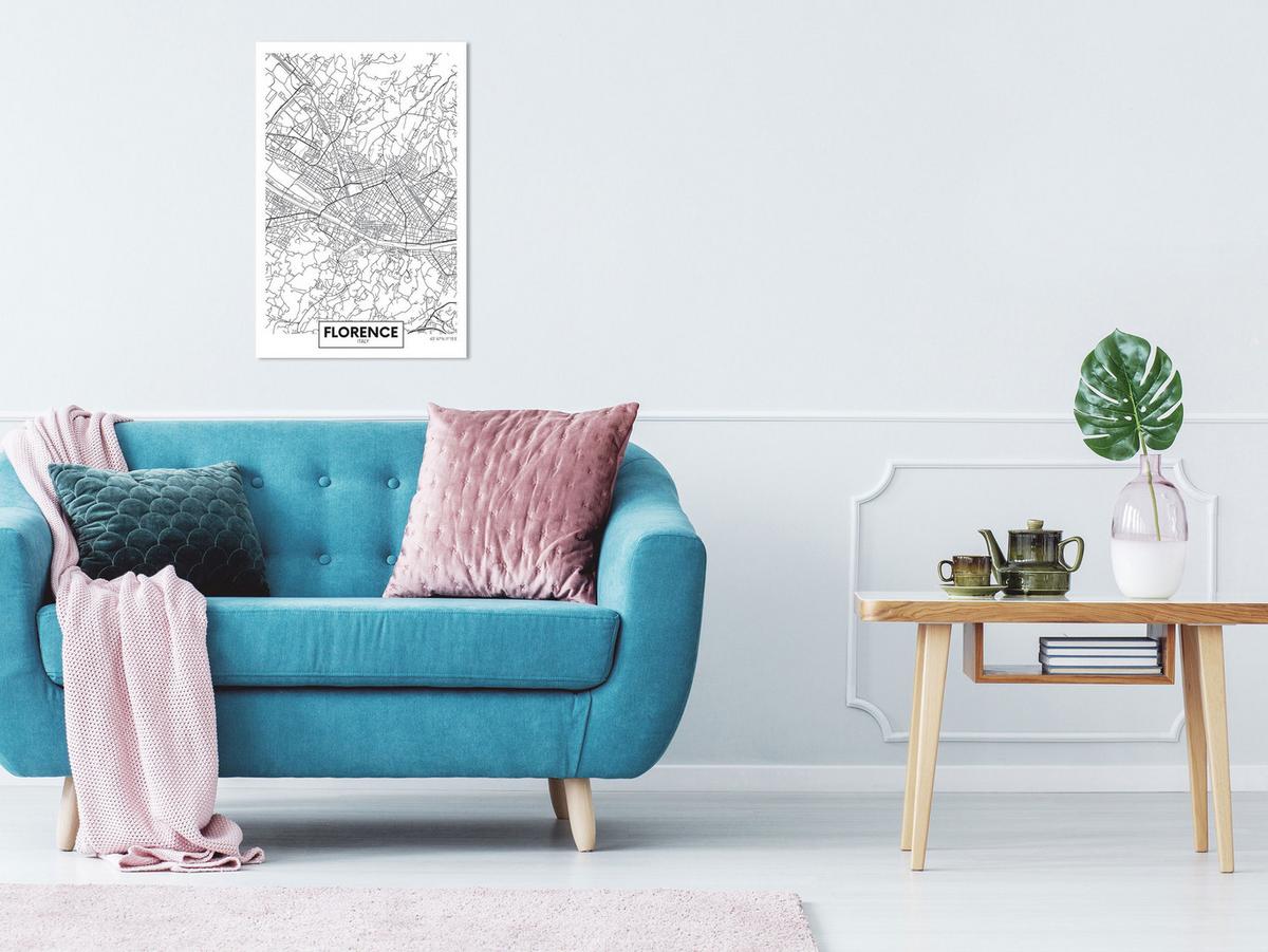 KUNSTDRUCK Schwarz-Weiß 80/120 cm - Schwarz, Textil (80/120cm) - KUNSTLOFT