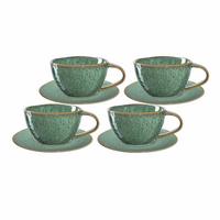 CAPPUCCINOTASSEN Matera Grün 180 ml 4-tlg. - Grün, Keramik (0.29L) - Leonardo Living