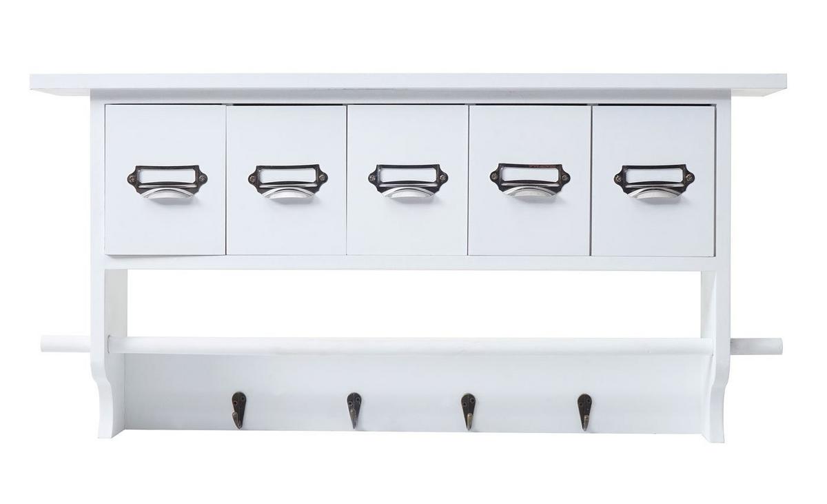 GARDEROBE Reinweiß - Weiß, Holz (65/32/13cm) - MCW