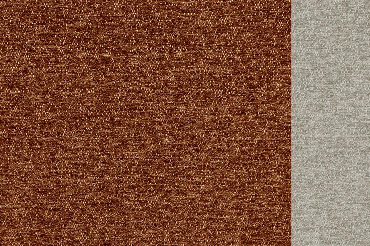 SOFA SALVINI 3-Sitzer, dunkelorange - Dunkelorange/Schwarz, Holzwerkstoff/Textil (176/88/99cm) - Wozimo