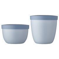 SNACKPOTS Ellipse Nordic Blue 350 & 500 ml 2er Set - Hellblau, Kunststoff (2/2/2cm) - Mepal