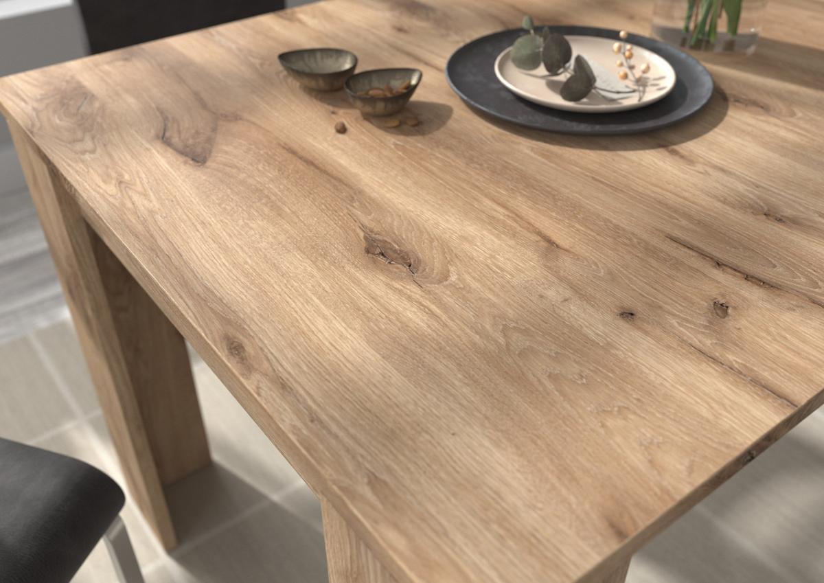 ESSTISCH Eiche 160 - 200 x 90 cm, Küchentisch ausziehbar - Eichefarben, Holzwerkstoff (160/90/76cm) - Inn.Furn