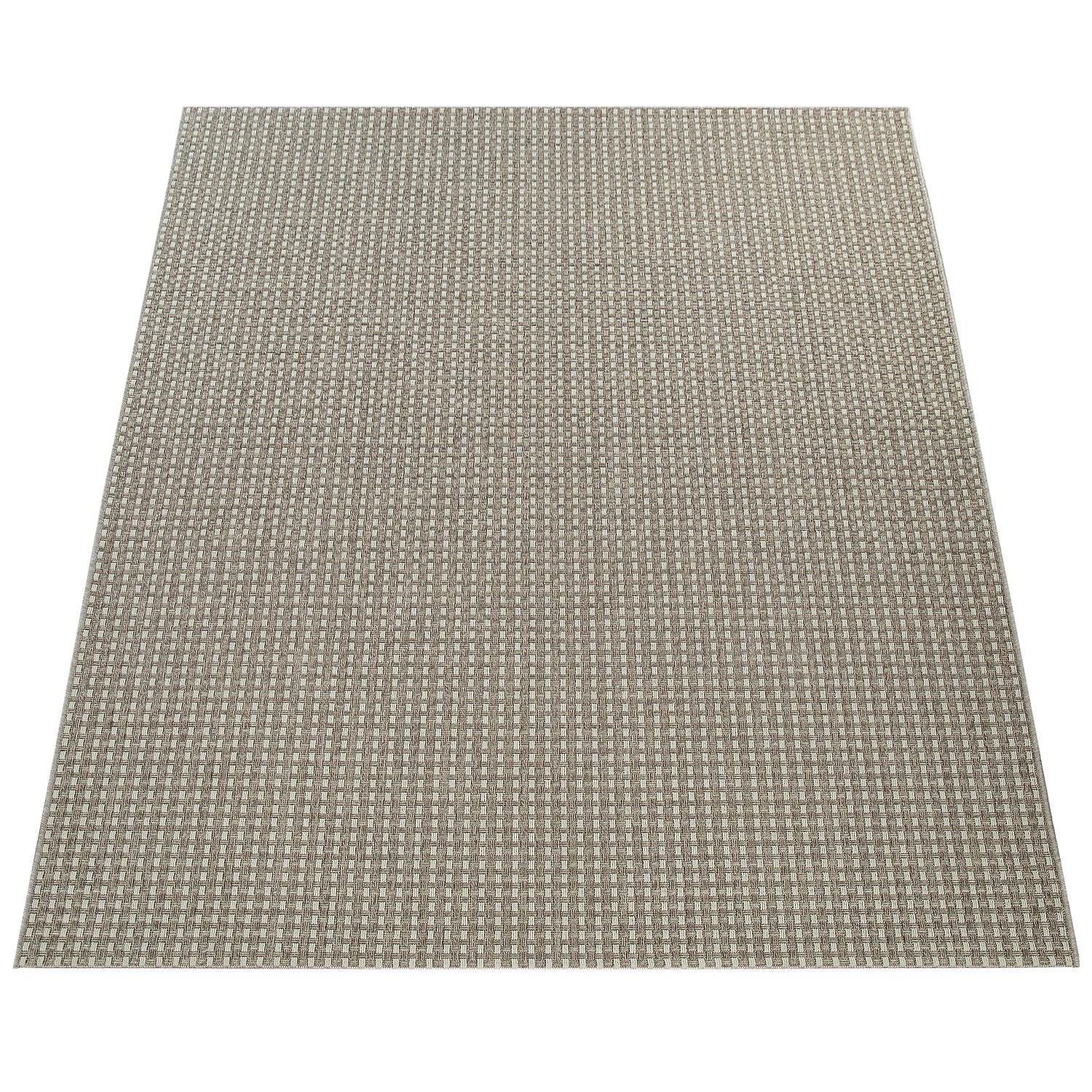 FLACHWEBTEPPICH, in Korbgeflecht-Optik, Creme, 120 x 170 cm - Beige, Textil (170/120cm) - KADIMA DESIGN