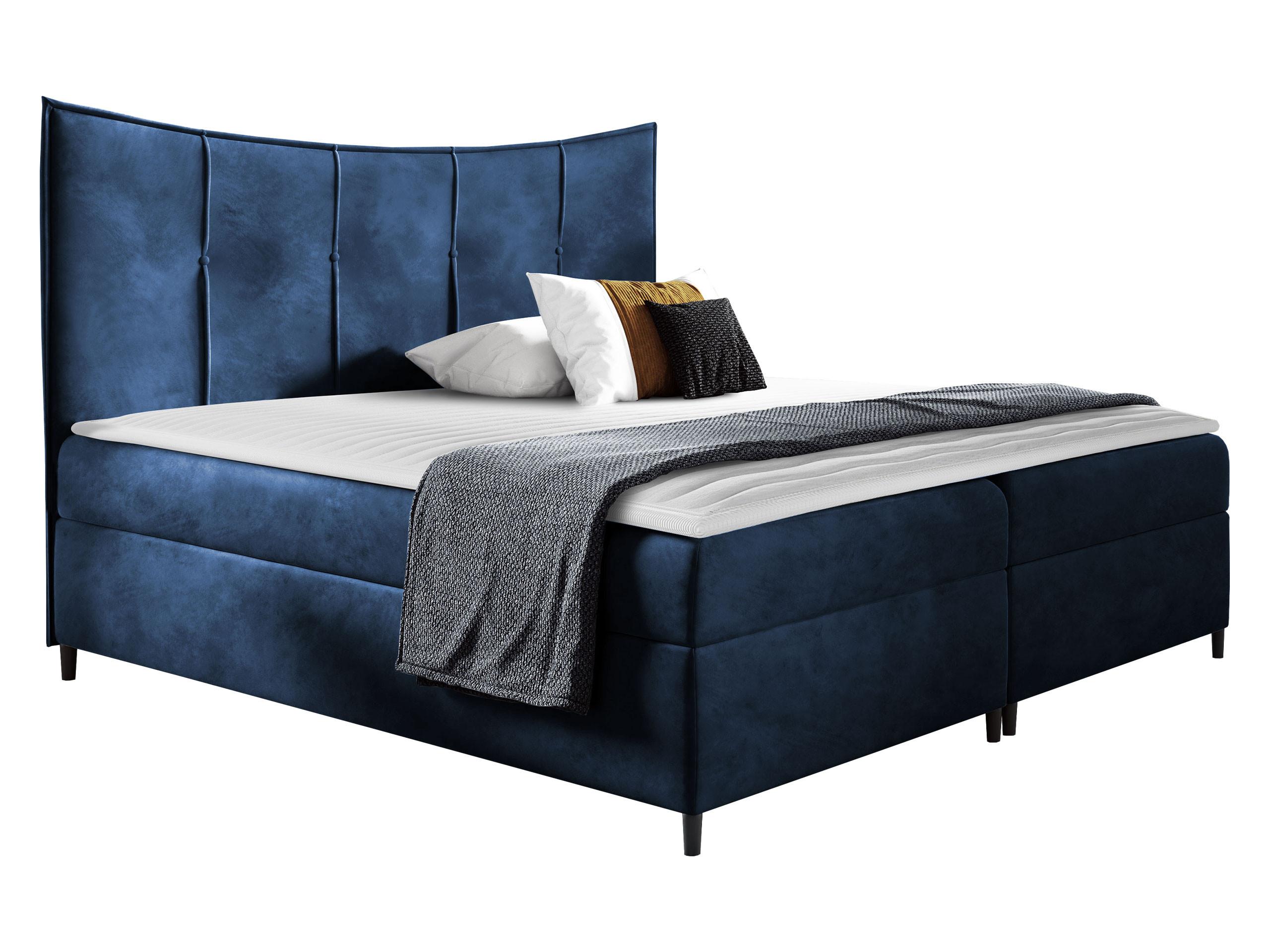 BOXBETT Bergamo - H3 - Blau, Holz (160/200cm) - MIRJAN24