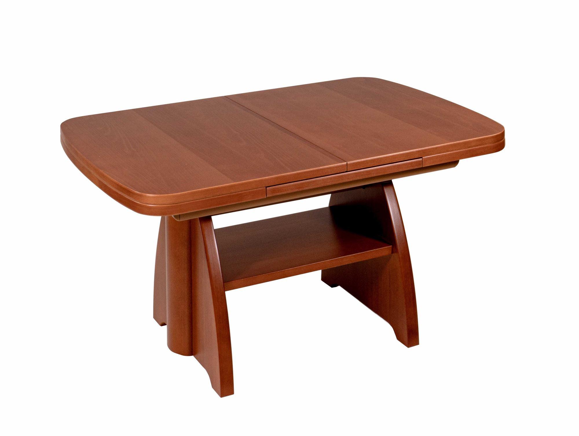 COUCHTISCH höhenverstellbar und ausziehbar Clari 125x56x75 Kirschbaum - Kirschrot, Holz (125/75/75cm) - 58aufmkessel