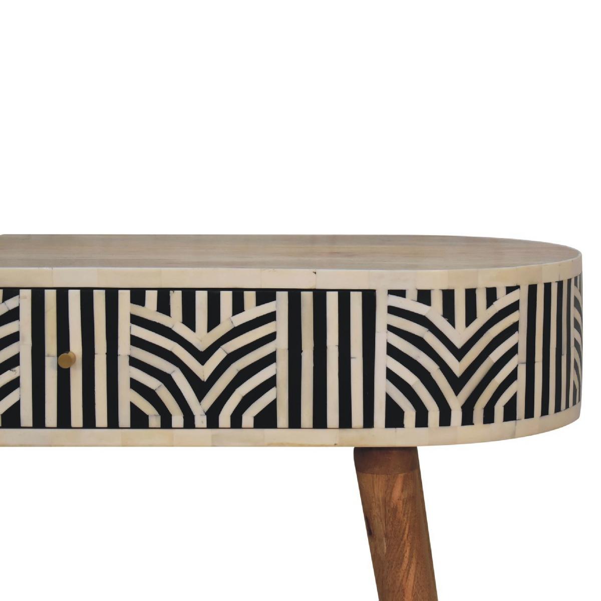 KONSOLENTISCH Edessa, 1 Schublade, Nordische Beine, Wchwarz und Weiß, Eichenholzoptik - Eichefarben/Messingfarben, Holz/Metall (35/90/78cm) - Artisan Furniture