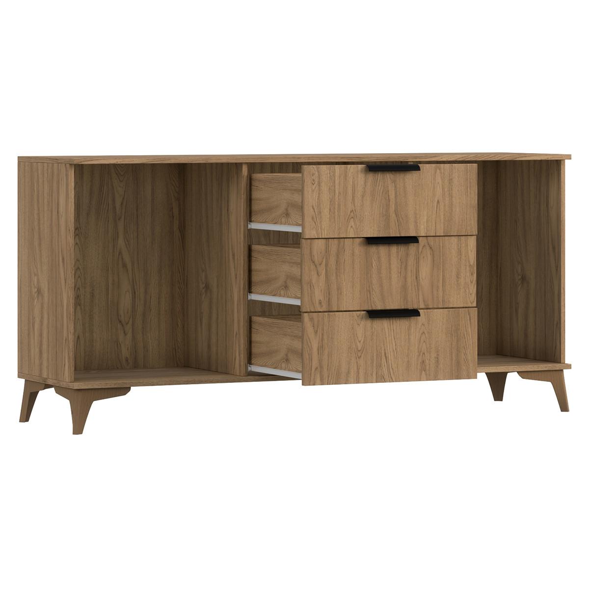 SIDEBOARD Esteban Holz - Braun, Holzwerkstoff (80/32/80cm) - Petits-meubles