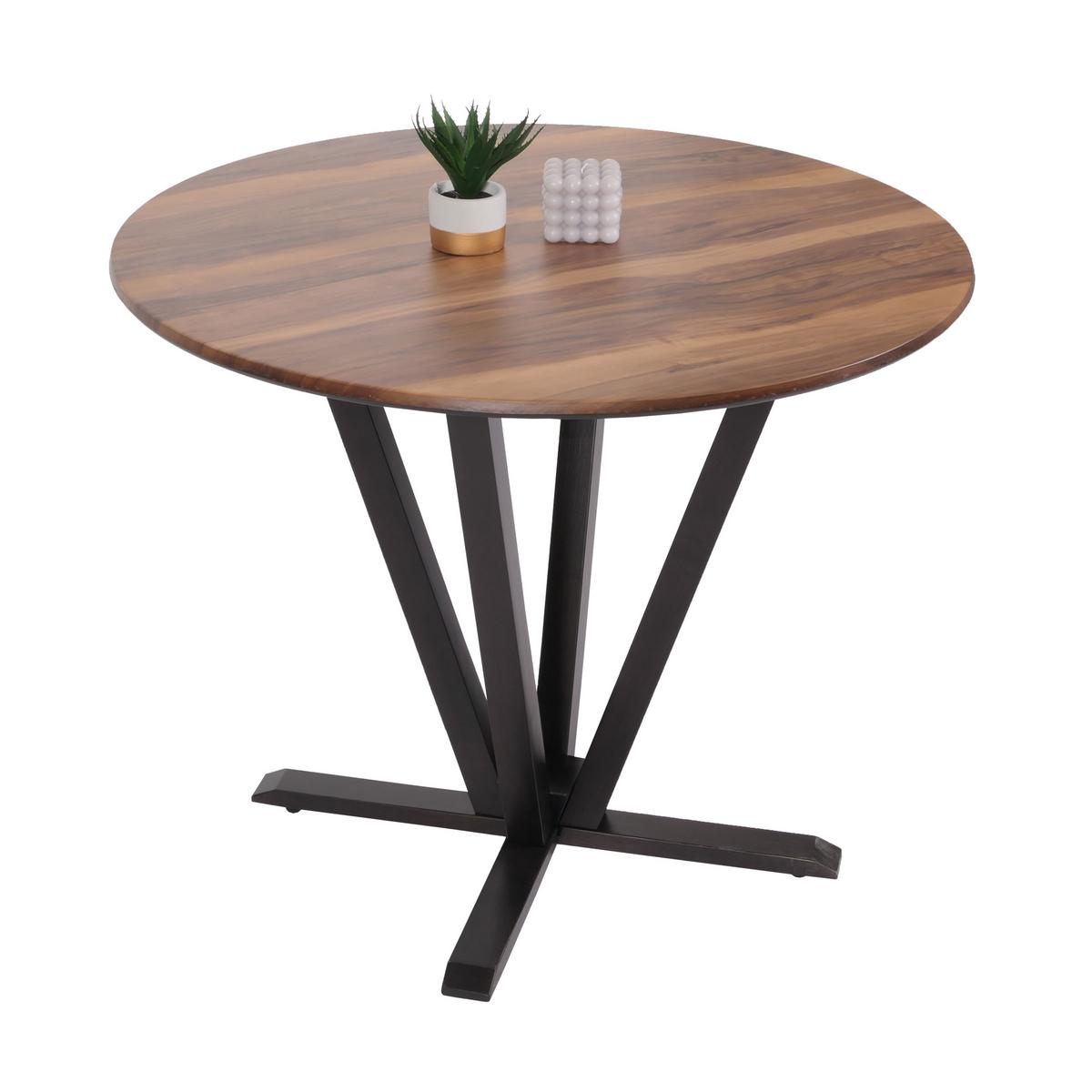 BISTROTISCH rund Braun - Braun, Holz (92/92/76cm) - MCW