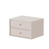 NACHTSCHRANK FLOW 52/41/35 cm Sandbeige - Beige, Holzwerkstoff/Metall (52/35/41cm) - Idohome